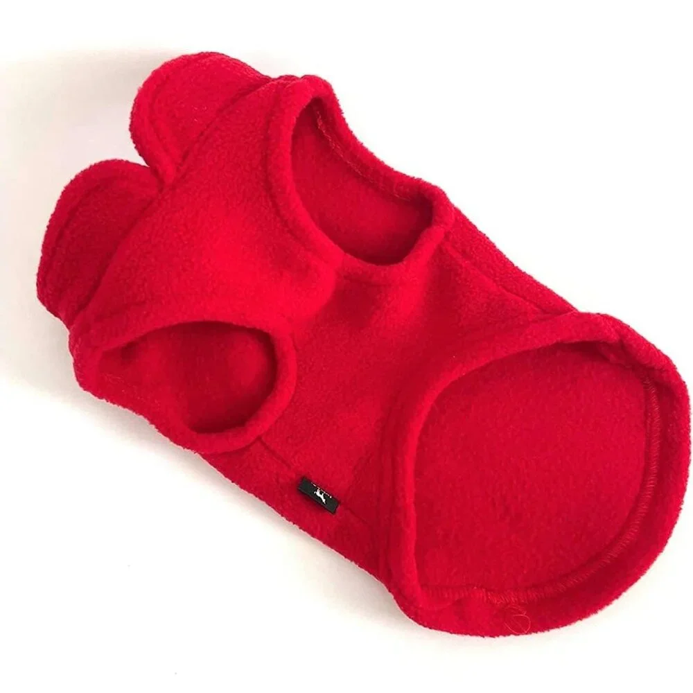 JACKO & CO - Fleece Vest Dog Sweater with Leash Ring